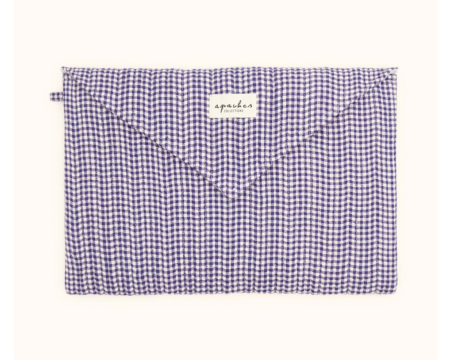 Pochette ordinateur Ohas Khadi Violet