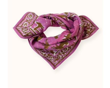 Small Foulard Manika Bengale Fuchsia