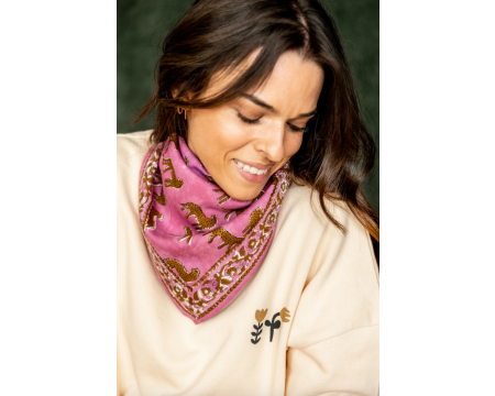 Small Foulard Manika Bengale Fuchsia