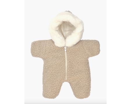 Babies – Combinaison Pilote en bouclette beige