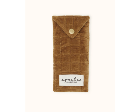 Pochette enveloppe Sunny Velours Tapenade