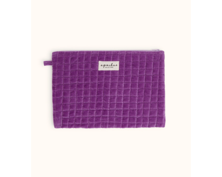 Small Pochette Sana Velours Dahlia
