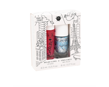 Coffret Maquillage Enfant - Magique - Vernis et Brillant à lèvres