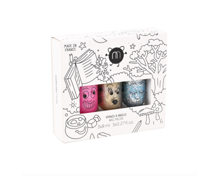 Coffret enfant 3 vernis à ongles à l'eau - Féérique NAILMATIC