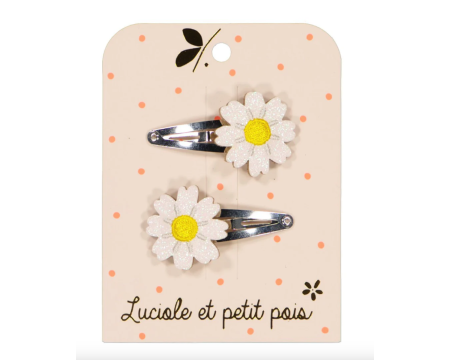 Duo barrettes marguerites