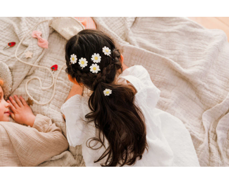 Duo barrettes marguerites