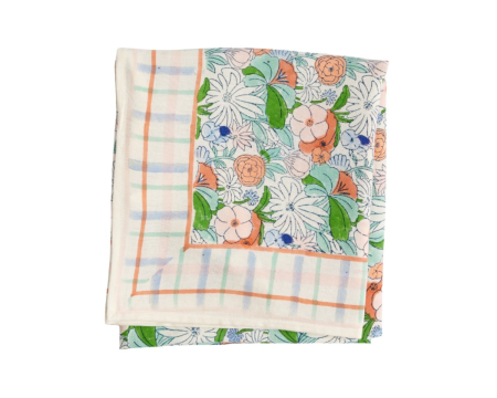Foulard imprimé Indien - Magic Garden Green