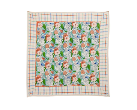 Foulard imprimé Indien - Magic Garden Green