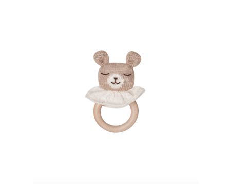 Anneau de dentition - ourson sable