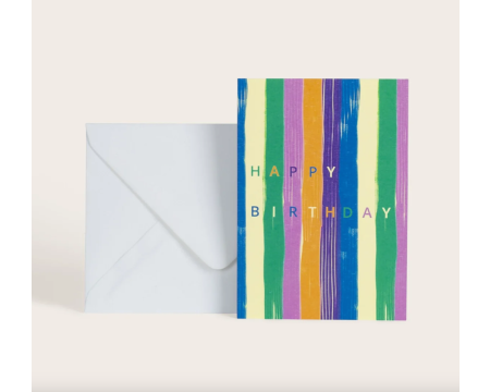 Carte Parasol Happy Birthday