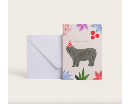 Carte Bear Happy Birthday