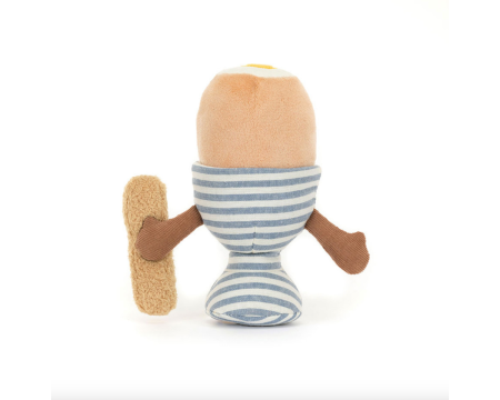 Peluche Jellycat Eggetha Oeuf & Mouillette - Amuseables Egg & Lance Soldier