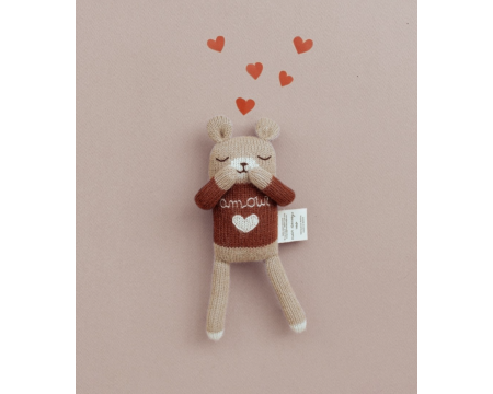 Doudou ourson Amour