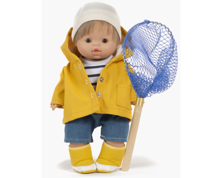 Ciré jaune pour poupée Gordies