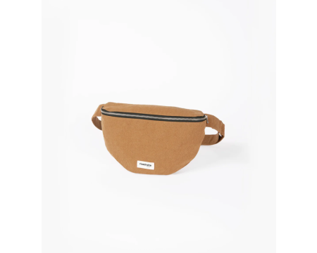 Sac Banane Custine XL en coton recyclé - Camel