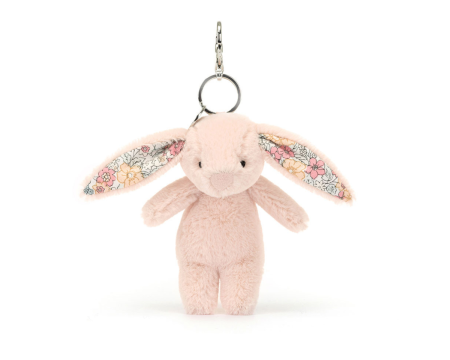 Porte-clés Jellycat Lapin - Blossom Bunny Blush Bag Charm