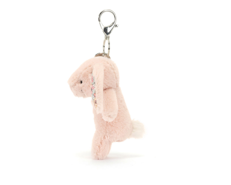 Porte-clés Jellycat Lapin - Blossom Bunny Blush Bag Charm
