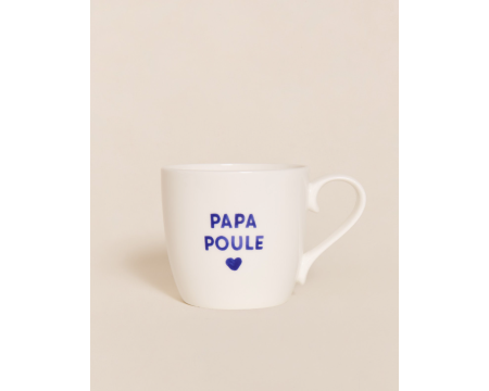 Mug Papa Poule émoi émoi - bleu