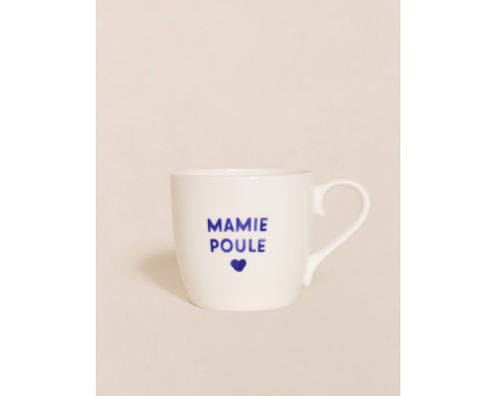 Mug Mamie Poule émoi émoi - bleu
