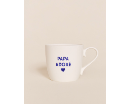 Mug Papa Adoré émoi émoi - bleu