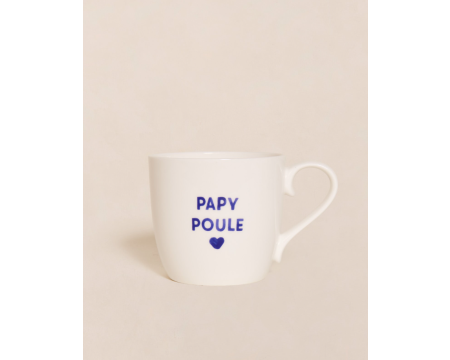 Mug Papy Poule émoi émoi - bleu