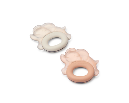 Lot de 2 anneaux de dentition rafraîchissants Rita Elephant