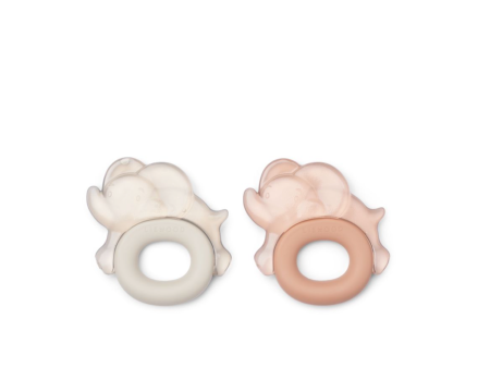 Lot de 2 anneaux de dentition rafraîchissants Rita Elephant