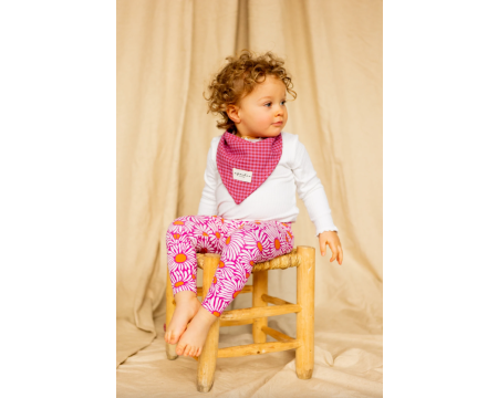 Bavoir en pointe Bami Khadi - Fuchsia 