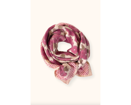 Big foulard LATIKA Bloom Macadamia - APACHES