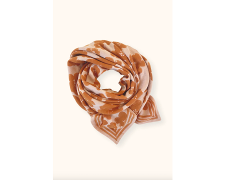 Big foulard LATIKA Flora Bold Orange - APACHES