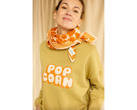 Big foulard LATIKA Flora Bold Orange - APACHES