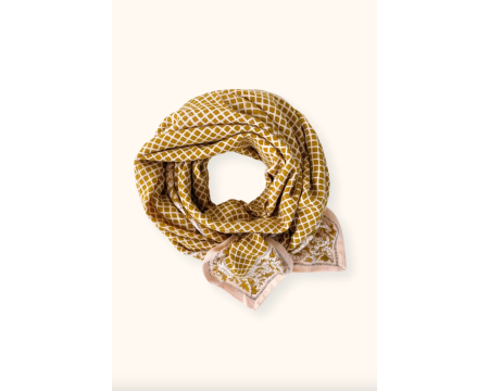 Big foulard LATIKA Mosaïc Tobacco - APACHES