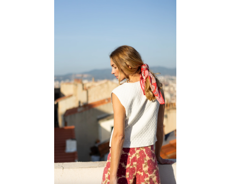 Small foulard Bloom Magenta APACHES