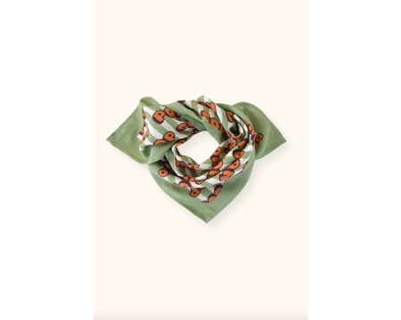 Small foulard Popcorn Olive APACHES