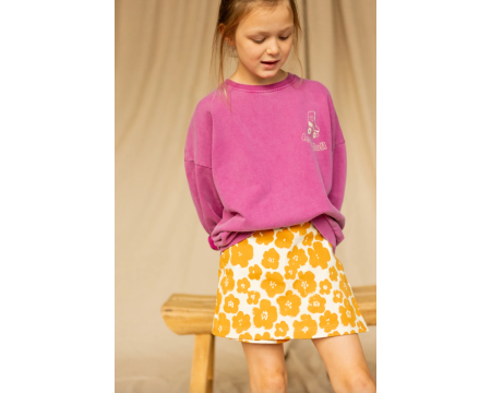Jupe-short Jalpa Flora Bold Orange