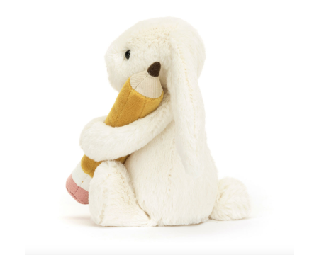 Peluche Bunny with pencil - Lapin avec crayon JELLYCAT