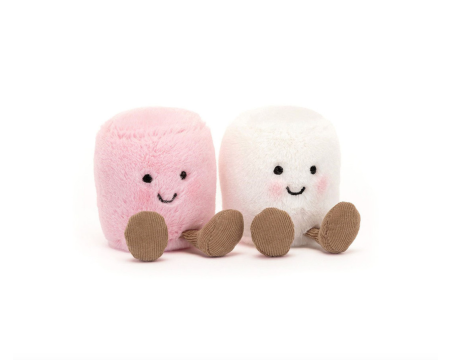 Peluche JELLYCAT Amuseables Pink and White Marshmallows