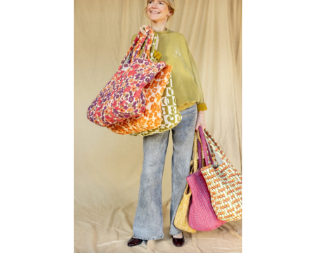 Cabas Samba Flora Bold Orange APACHES