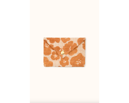 Pochette enveloppe Ravi Flora Bold Orange