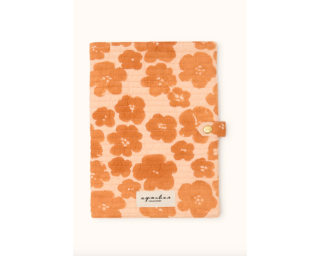 Protège carnet (de santé) Bimale Flora Bold Orange