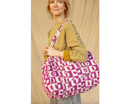 Sac Buddha Damier Fuchsia APACHES