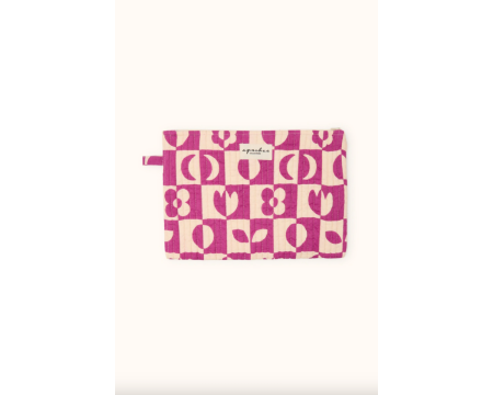 Small Pochette Sana Damier Fuchsia