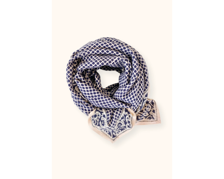 Big Foulard Latika Mosaic Graphite