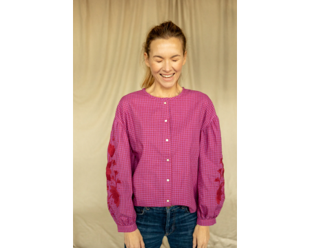 Blouse Binu Khadi Fuchsia APACHES