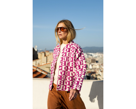 Veste Hari Damier Fuchsia APACHES