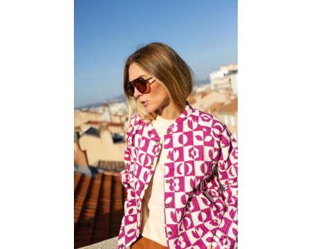 Veste Hari Damier Fuchsia APACHES