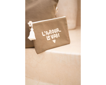 Pochette en coton - L'amour le vrai