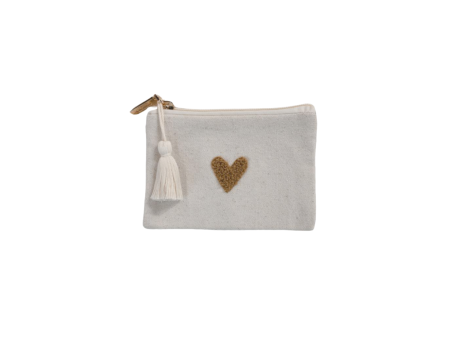 Porte-monnaie Love beige
