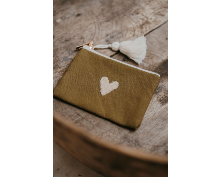 Porte-monnaie Love Olive