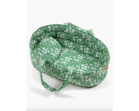 Couffin et son oreiller Liberty Capel vert Emile & Ida